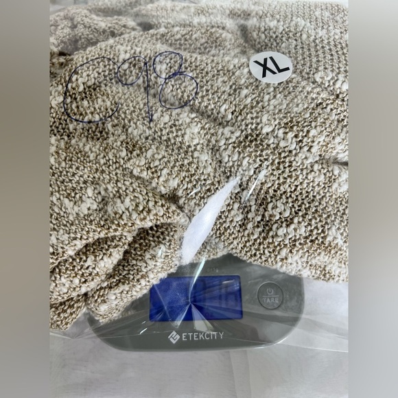 Roxy knitted bohemian beach long popcorn style cardigan sweater size XL - Picture 10 of 10